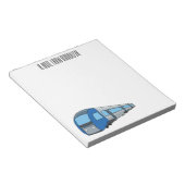 電車漫画イラストレーション ノートパッド (アングル)