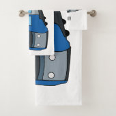 電車漫画イラストレーション バスタオルセット (インサイチュ)