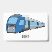電車漫画イラストレーション バッジ (裏面)