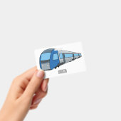 電車漫画イラストレーション バッジ (手持ち)