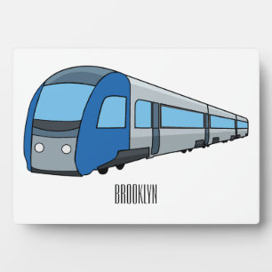 電車漫画イラストレーション フォトプラーク