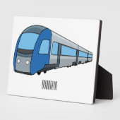 電車漫画イラストレーション フォトプラーク (側面)
