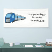 電車漫画イラストレーション 横断幕 (トレードショー)