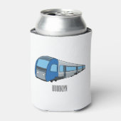 電車漫画イラストレーション 缶クーラー (缶正面)