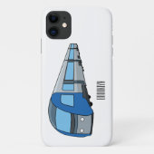 電車漫画イラストレーション Case-Mate iPhoneケース (裏面)