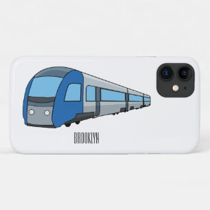 電車漫画イラストレーション iPhone 11 ケース