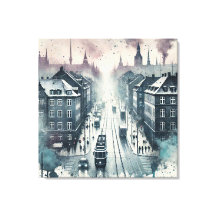 電車線付き水カラー上部通りビュー