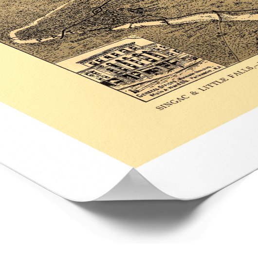 電鉄路図1894 ポスター (角)