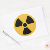 電離放国際的射線シンボルのステッカー ラウンドシール (封筒)