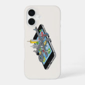電頭が切れる話上の頭が切れる都市Iphone 16ケース iPhone 16ケース (裏面)