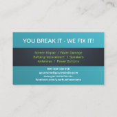 電頭が切れる話表現修理 名刺 (裏面)