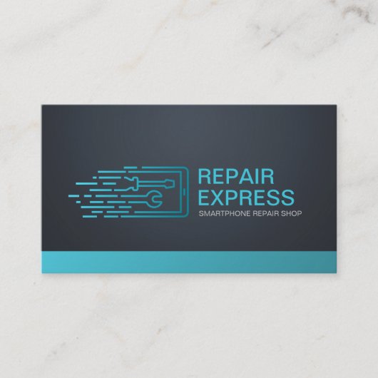 電頭が切れる話表現修理 名刺 (正面)