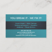 電頭が切れる話表現修理 名刺 (裏面)