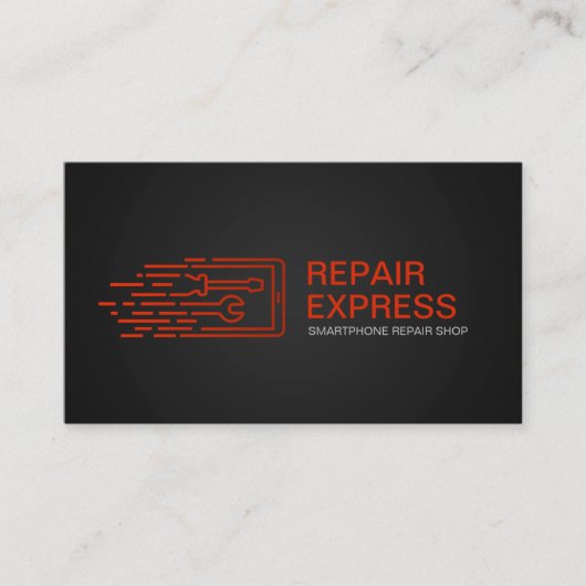 電頭が切れる話表現修理 名刺 (正面)