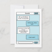 「電頭が切れる話」パーティの招待状 招待状 (裏面)