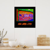 「電飾グラフィーゲイツ」ニューヨークのポスター ポスター (キッチン)