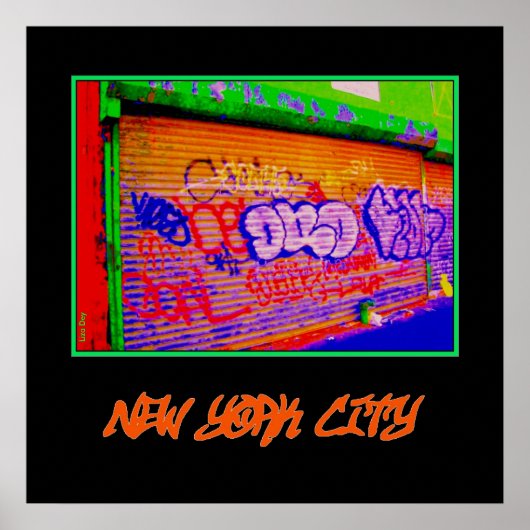 「電飾グラフィーゲイツ」ニューヨークのポスター ポスター (正面)