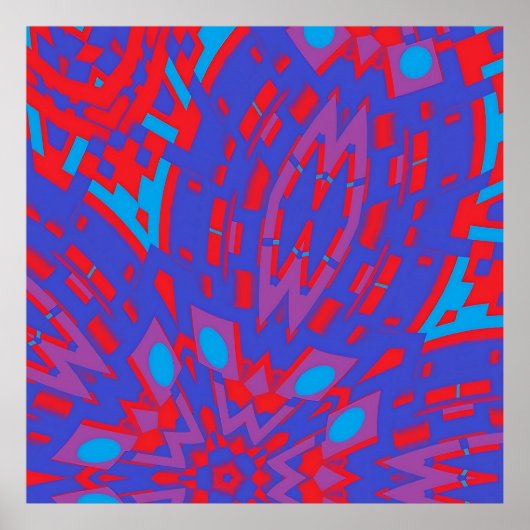 電飾タコ – Ken Gage Art ポスター (正面)