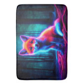 電鮮やか気な色合いの夢のような狐 バスマット (正面縦)