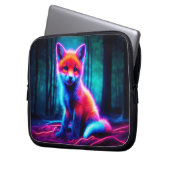 電鮮やか気な色合いの夢のような狐 ラップトップスリーブ (正面左)