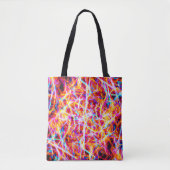 電鮮やか気抽象芸術模様 トートバッグ (正面)