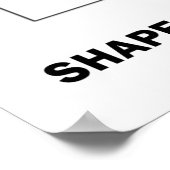 需要と供給が生活の見通しを形作る ポスター (角)