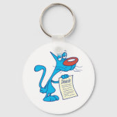 需要家向けキーチェーン付き猫 キーホルダー (正面)