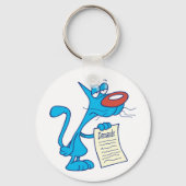 需要家向けキーチェーン付き猫 キーホルダー (裏面)