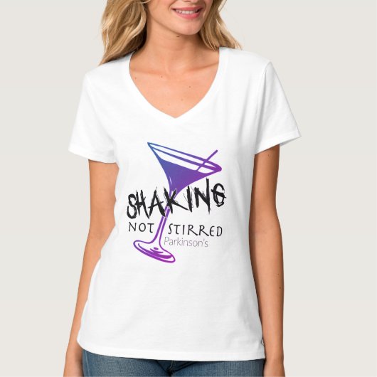 震えのないTシャツパーキンソン認識度 Tシャツ (正面)