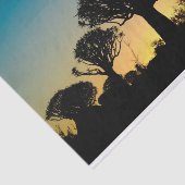 震えの木の森林日没のティッシュペーパー 薄葉紙 (詳細)