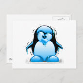 震える冷たく青いタキシード ポストカード (正面/裏面)