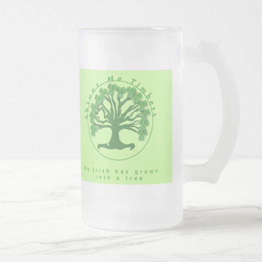 震える私ティンバー フロストグラスビールジョッキ (右)