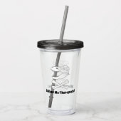 震える私Theropods!- T.レックススカルとクロスボーン アクリルタンブラー (裏面)