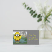 震える雨の日ペンギンサンダー_コーブ 名刺 (スタンド正面)