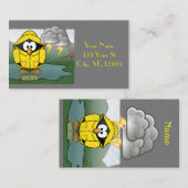 震える雨の日ペンギンサンダー_コーブ 名刺 (正面/裏面)