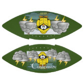 震える雨の日ペンギンThunder_Cove アメリカンフットボール (パネル)