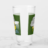震える雨の日ペンギンThunder_Cove タンブラーグラス (左)