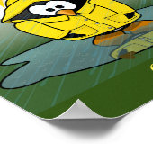 震える雨の日ペンギンThunder_Cove ポスター (角)