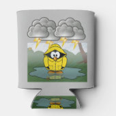 震える雨の日ペンギンThunder_Cove 缶クーラー (裏面)