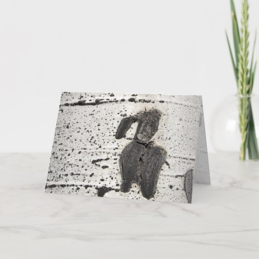 震える《植物》アスペンバークの写真フィルター空白のイン カード (正面)