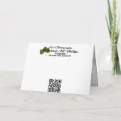 震える《植物》アスペンバークの写真フィルター空白のイン カード (裏面)