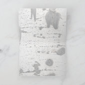 震える《植物》アスペンバークの写真フィルター空白のイン カード (内部)