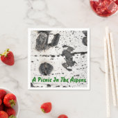 震える《植物》アスペン樹皮クローズアップ写真 スタンダードカクテルナプキン (インサイチュ)