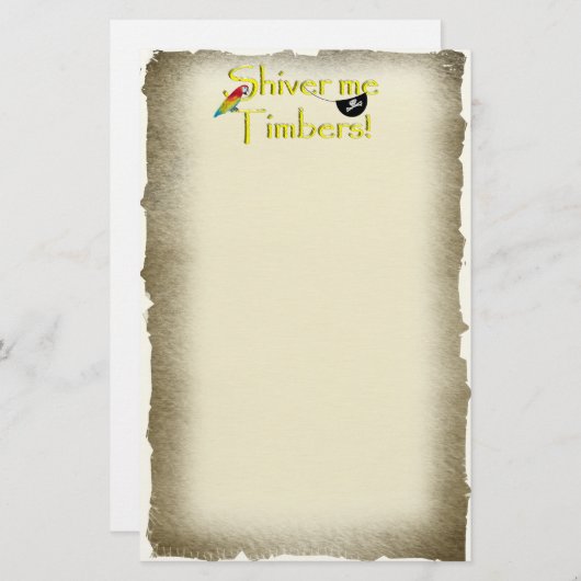 震え出す！ 便箋 (正面/裏面)