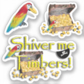 震え出す！海賊箱 シール (正面)