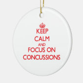 震動の平静そして焦点を保って下さい セラミックオーナメント (左)