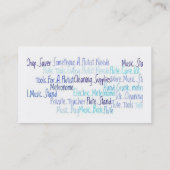 震動及びフルート用具の名刺 名刺 (裏面)