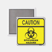 震源危険 マグネット (正面/裏面)