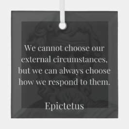 震源地の知恵：反応を通じて力を強化 ガラスオーナメント