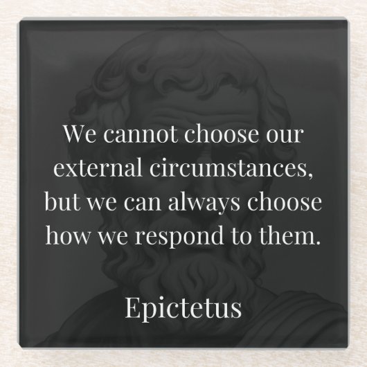 震源地の知恵：反応を通じて力を強化 ガラスコースター (正面)